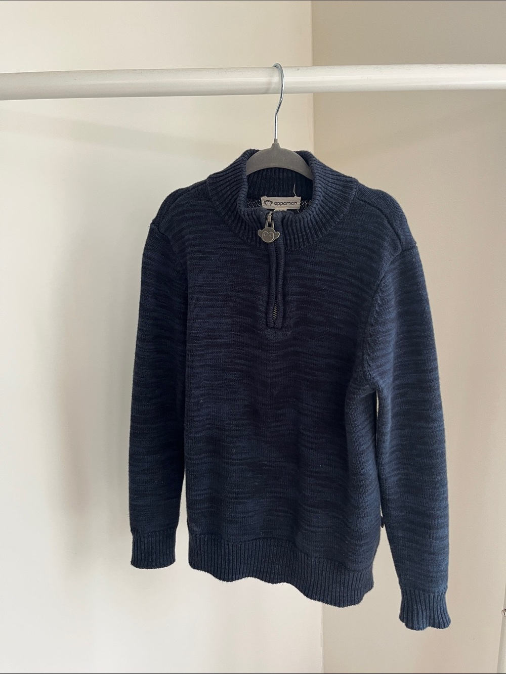 Appaman Navy Half-Zip Knit Sweater